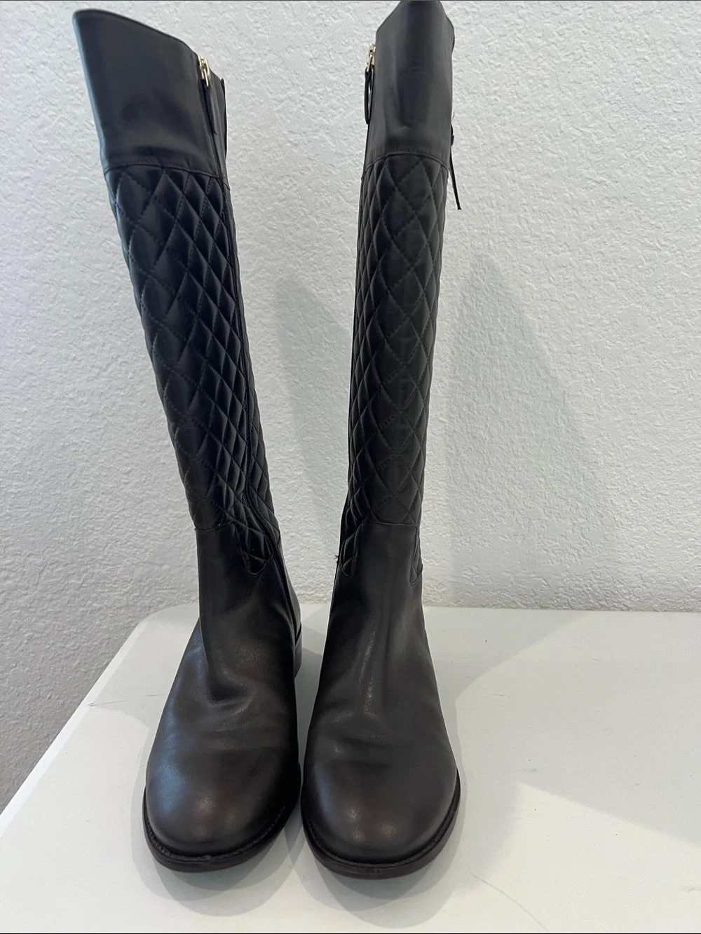 Talbots Brown Quilted Over-the-Knee Boots